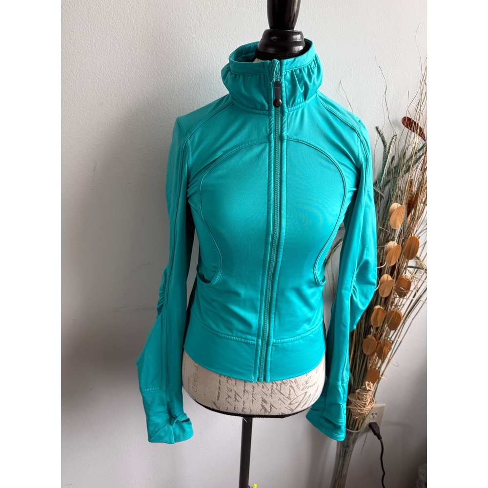 Lululemon‎ Define Jacket Teal Turquoise Full Zip Luon Slim Fit Activewear 2980